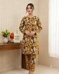 2 Pcs Women's Unstitched Printed Suit