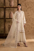 Women's Stitched Cotton Suit with Embroidery - 3 Pcs Set